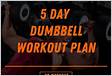 5 Day Dumbbell Workout Plan with PDF Dr Workou